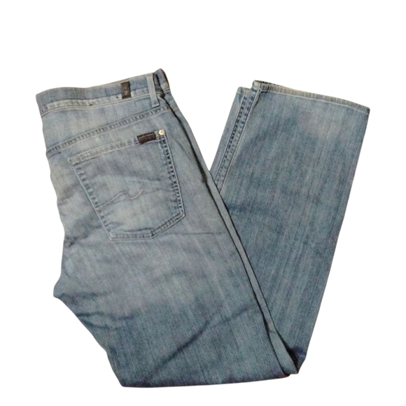 7 For All Mankind Austyn Relaxed Fit Straight Leg Jeans Men's Size 36 - Picture 1 of 9